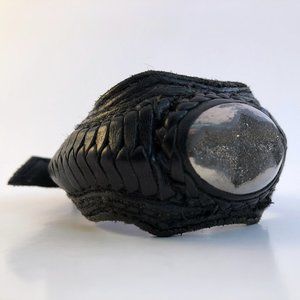 KMRii Leather Druzy Cuff